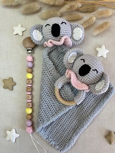 Personalized Pacifier Clip - Pacifier Clip - Personalized Pacifier Clip - Baby Gift - Koala Rattle - Koala Cuddly Toy - Etsy