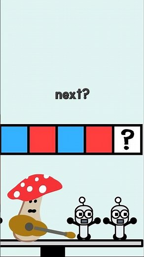 Mini Robots & A Musical Mushroom Teach Math Patterns Practice! #mathsong #mathisfun #mathforkids