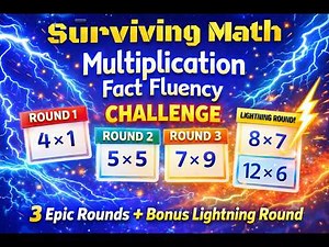 3 Epic Rounds… Then It Gets SERIOUS ⚡ Fact Fluency Challenge | Multiplication Challenge x 2 to x12