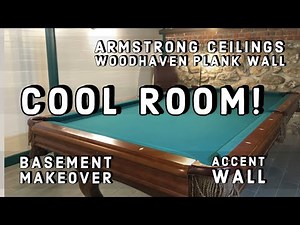 Basement Makeover With Armstrong Ceilings Woodhaven Planks
