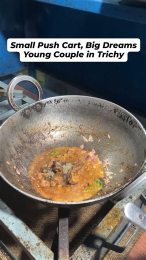 🤯😍Small Push Cart, Big Dreams Young Couple in Trichy💢⁉️ Cart Name & Location Details: Thalluvandi Beef 100Ft Road,Anna Nagar Trichy Ph: 95246-59937 Menu; Chapati : set 30 (2) Beef Chukka : 85 Beef Soup : 25 Beef gravy: 70 Beef chilly: 60 Timing: 06.30-10.00pm Street food,Street food near me,Tamilnadu street food,Indian street food,Budget street food,Local street food,Biriyani, Chicken 65 Thanks for watching FOLLOW US ON: Our Social Media Platform https://linktr.ee/Current_kambi #food #foodie 