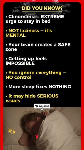 Surprising Facts About Clinomania!😴