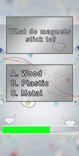 QUIZ MAGNETS DAY 2 | What do magnets stick to? #kidsquiz #scienceforkids