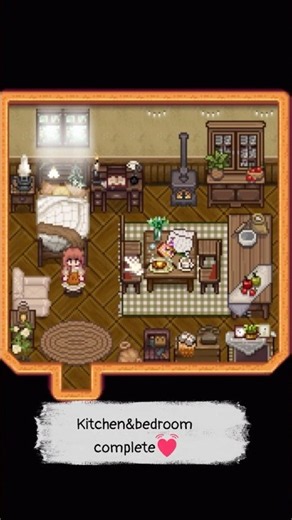 【StardewValley】 Kitchen&bedroom complete!【スタバレ】
