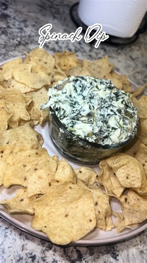 SPINACH DIP QUICK AND EASY APPETIZER wash and rinse spinach chop up cook with olive oil add cream cheese and sour cream to your liking and seasonings of your choice add in mozzarella #appetizer #spinachdip #easyrecipe #recipes
