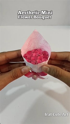 DIY Aesthetic Mini Flower Bouquet | Easy Paper Flower Making