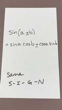Sum and Difference #apprecalculus #maths #trigonometry #howdyAPPreCal #gettinggoodmathdone