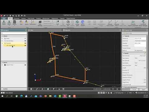 Leica Infinity Traverse Processing