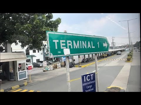 NAIA Terminal 2 to Terminal 1 via Terminal Shuttle Bus. Full Ride Video🇵🇭