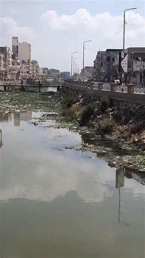 سيتم تطهير ونظافة ترعة #حانوت " المجري المائي بوسط المدينة بأولاد صقر اليوم من المخلفات وورد النيل 💠