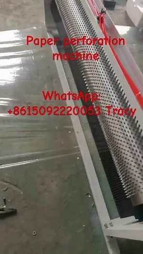 Paper perforation machine #perforator #perforación #perforationmachine #online #film