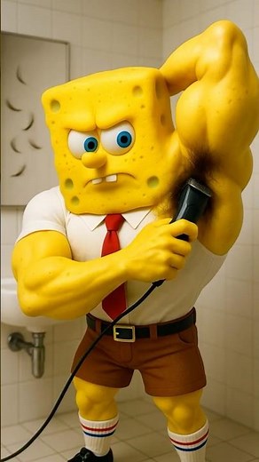 Patrick Accidentally Shaves His Head Spongebob Becomes A Scientist To Fix It! #shorts #spongebob