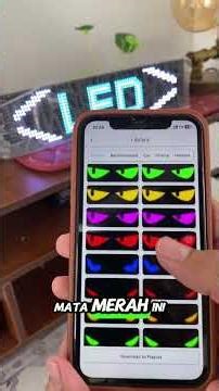 LED Matrix Panel Flexible Display Car Sign Animation RGB Bluetooth App Control Programmable