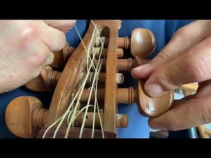 How to properly install an Aquila Gut String on a Gamba