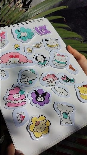 DIY Stickers at home 🐣|| waterproof #diycrafts #diystickers