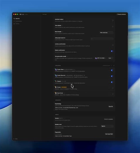 Using multiple Codex subs? Or custom API base URLs? You can now have however many configurations of the agent harnesses as you please in T3 Code 🚀. Out now on nightly, latest later in the week.