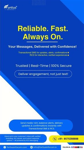 Go beyond plain text — Go RCS with Fortius Infocom!