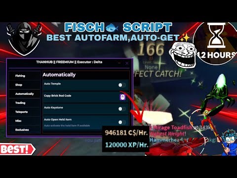 Fisch🐟 Script Op Auto Temple/Keystone😎,Auto Fishing/Events🔥,Tp Spots🤩,Money/Lvl Farm✨ & Many More