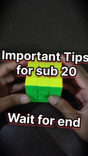 Tips for Sub-20 #speedcubing
