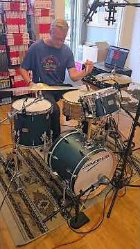 Drum Kits - Canopus 14x18 8x12 14x14 Yaiba II Bop (Indigo Matt Lacquer)