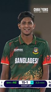 4.9M views · 154K reactions | A memorable first wicket in ICC events for Nahid Rana 朗 #Cricket #CricketReels #BANvNZ #ChampionsTrophy | ICC - International Cricket Council | Facebook