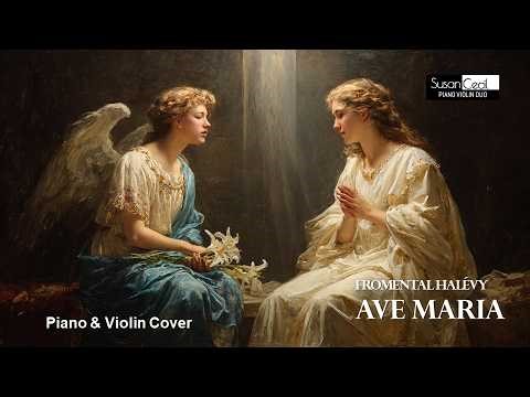 🌹 Ave Maria (Fromental Halévy) – A Quiet Prayer of Grace | Piano & Violin Cover