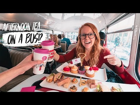 The BEST AFTERNOON TEA in LONDON! - Double Decker Tea Bus 😍(London, England)