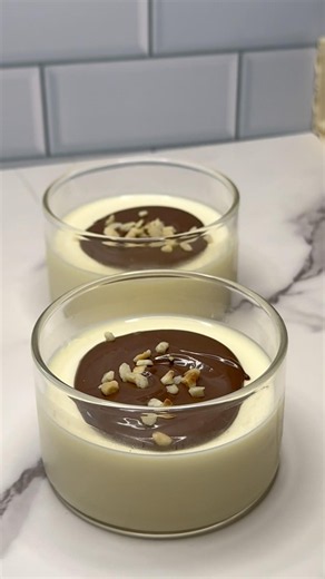 My fav cold dessert! Chocolate Panna Cotta🍫❄️