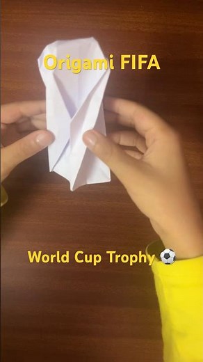 Origami FIFA World Cup Trophy (very easy tutorial)