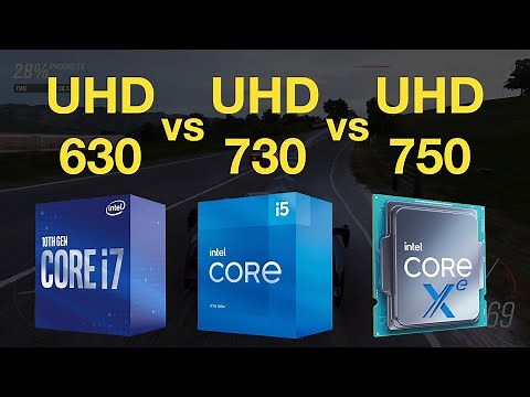 UHD 630 vs UHD 730 vs UHD 750 iGPU Gaming Test - 1080p in 6 Games