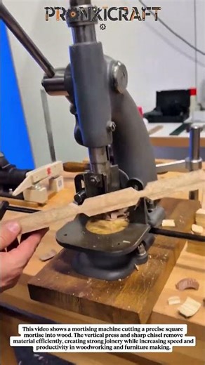 Perfect Mortise Joint with Mortising Machine | Precision Woodworking Process