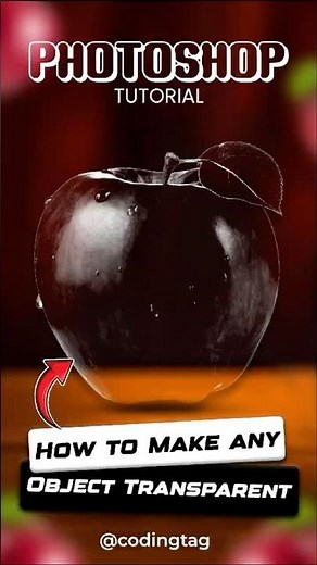 How to make any Object Transparent #PhotoshopTutorial #PhotoEditingTips #DigitalLearning