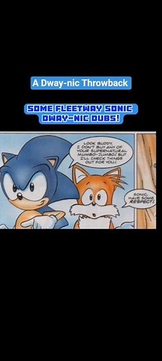 (Comic Dub) 🦔🦊😩 Fleetway Sonic, Have Some RESPECT! #sonic #shorts