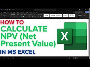 How to Calculate NPV Net Present Value in MS Excel | Use NPV Formula to Analyze Investment Decisions