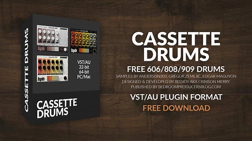 BPB Cassette Drums (OLD) - Free Drum Machine VST/AU Plugin
