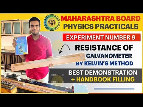 Resistance of Galvanometer by Kelvins Methods Class 12 Physics Practical | HSC Board 2021