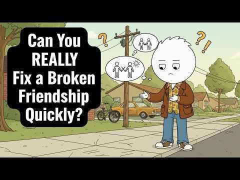 Can You REALLY Fix a Broken Friendship Quickly?|What's the BEST Way to End a Friendship Disagreement