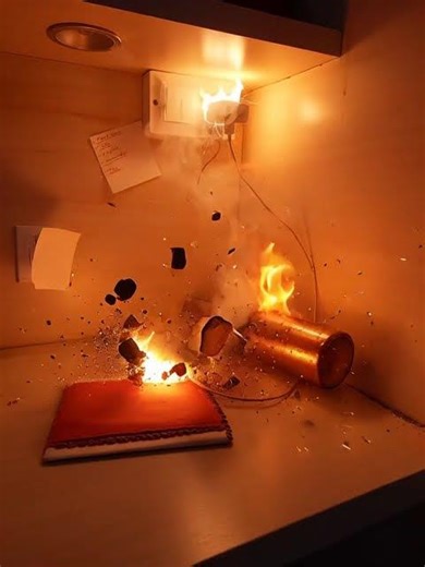 銅のボトル＋充電中のスマートフォン＝危険な爆発 💥 #crshorts #shortsfeed #japan #japanese #Japanvedio