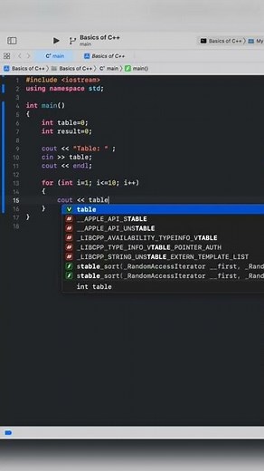 Generate a Table in #c++ | #programming | #forloop