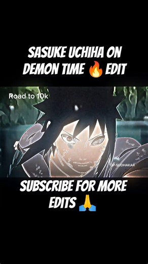 Sasuke Uchiha on demon time 🔥edit #anime #animeamv #edit #capcut #kendricklamar #amv