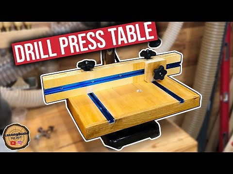 Harbor Freight Drill Press Table Build Using T-tracks