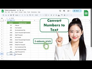 Convert Numbers to Text in Google Sheets – Quick 1‑Minute Trick #sheets