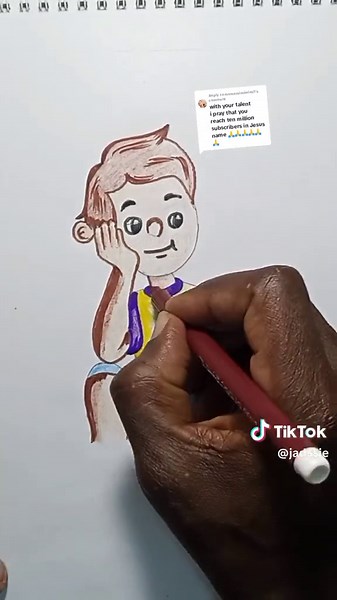 How to Draw and Color a Cartoon Boy Step by Step