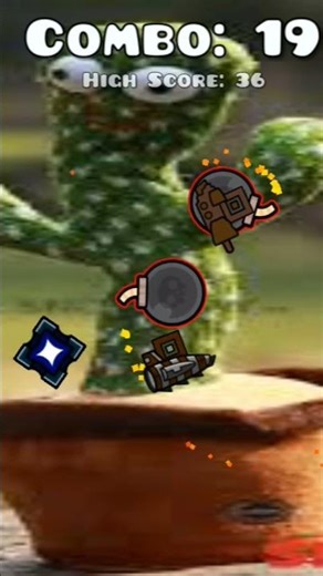 Fruit ninja in geometry dash (geode mod icon ninja) #geometrydash #fruitninja #memes #gd