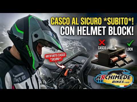 Antifurto Casco Moto: Come funziona l'Helmet Block di Archimede Bikes