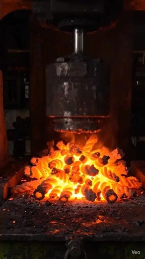 Red Hot Lava Metal vs Hydraulic Press 🔥😳 #shorts #trending #viral #lava #hydraulic