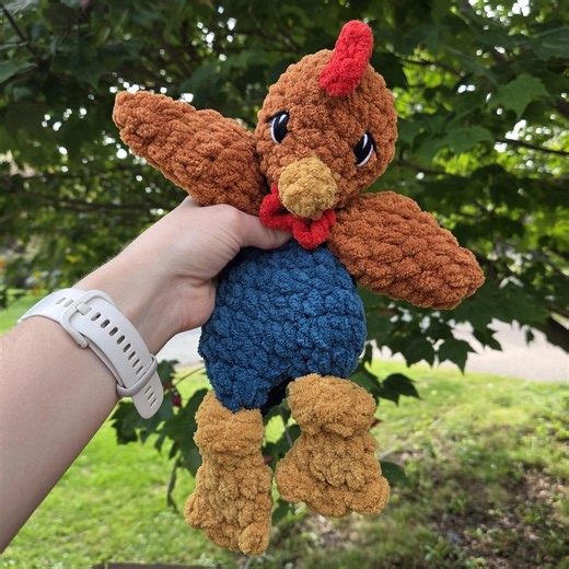 Rooster Snuggler | Farm Theme Baby Gift | Handmade Crochet Lovey Blanket | Baby Shower Gift - Etsy