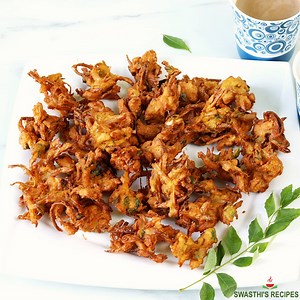 Onion Pakoda Recipe | Onion Pakora - Swasthi's Recipes