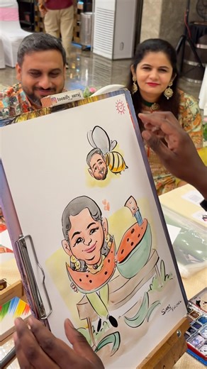Live Caricature Drawing 🎨 | Turning Faces into Funny Art in Real Time!