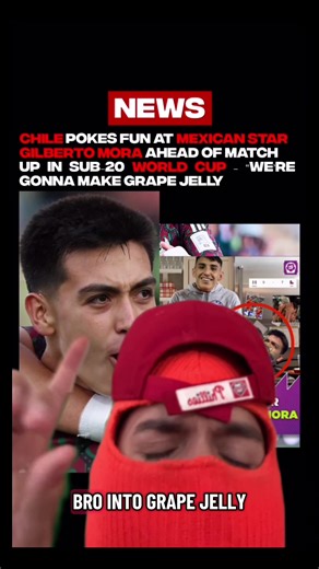 Chile is thinking things are sweet basically saying they’re gonna have their way with Gilberto Mora and the rest of the Mexico team tomorrow for the round of 16 game between Mexico and Chile. They’re saying they’re gonna make Mermelada De Mora, or grape jelly. Gilberto Mora has been playing outstanding , scoring 3 goals and 1 assist in the sub 20 World Cup. He’s just 16. #gilbertomora #gilbertomora🇲🇽🇲🇽 #futbolmexicano #mexicovschile #44vato